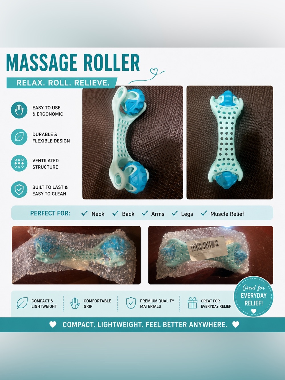 Massage Roller for Feet & Body